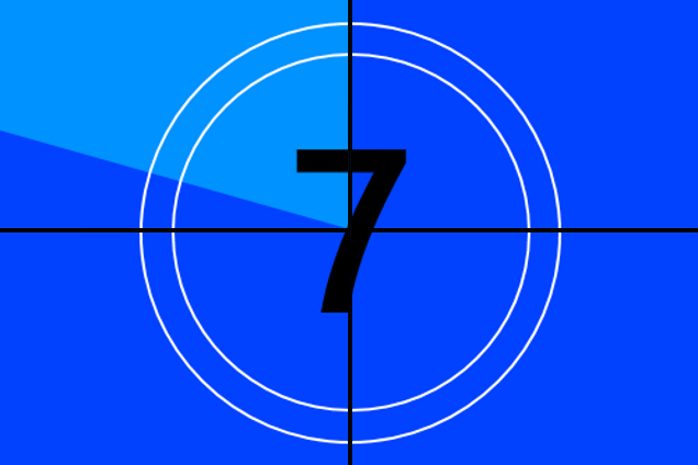 Número 7 en cuenta atrás